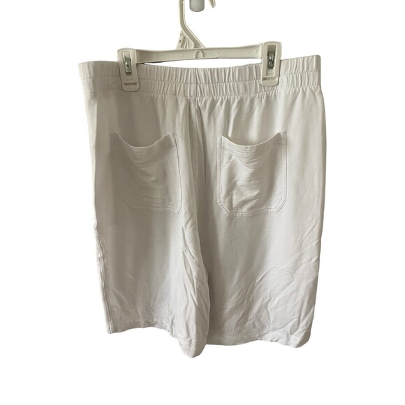 Soft Surroundings Fresh Air French Terry Shorts White Size Medium EUC‎ - Picture 4 of 7